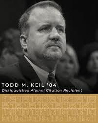 Todd M. Keil '84 will be honored with a Distinguished Alumni Citation this  Friday at the 1851 Awards Dinner as part of the Alumni Weekend festivities.  Todd was appointed in December 2009