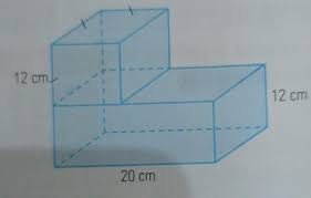Luas gabungan = luas selimut tabung + luas permukaan bola l = (2 x phi x r x t) + (4 x phi x r x r) l = (2 x 22/7 x 7 x 20) + (4 x 22/7 x 7 x 7) l = 880 + 616 l = 1.496 cm² 2. Ayo Tentukan Luas Permukaan Gabungan Bangun Ruang Berikut 12 Cm 20 Cm 12 Cm Brainly Co Id