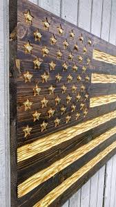 Wooden American Flag With Chiseled Texture Ammo Casings Etsy Wooden American Flag Wood Diy American Flag Wood