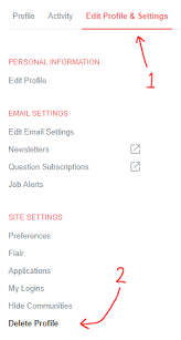 If you want to add or delete a school. How Do I Delete My Account Help Center Stack Overflow