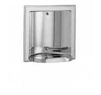 Unbranded 5.125 in. x 5.125 in. Chrome Plated Soap Dish 16GS-34943  16GS-34943