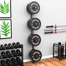 Weight plate wall mounted rack 1 centre hole 3 poles vertical mounting 600 mm. 4 Pegs With 1000 Lb Weight Capacity Storage Rack Wall Mounted Weight Plate Holder Synergee Weight Plate Storage Rack Free Weight Racks Primebooth Sports Fitness