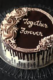 Loving everything to do with cakes! Chocolate Sponge Cake With Whipped Cream And Chocolate Ganache For Wedding Anniversa Simple Anniversary Cakes Chocolate Anniversary Cake Chocolate Cake Designs
