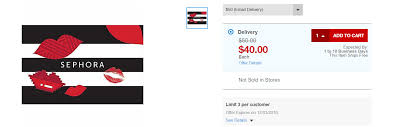 Gift cards for sephora, 2600 s shackleford rd, little rock, ar. Out Of Stock Staples 50 Sephora Giftcard For 40 Doctor Of Credit