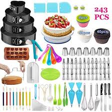 Cake Decorating Supplies 243 Pcs Cake Decorating Kit 4 Pa Https Www Amazon Com Dp B07syh Cake Decorating Kits Cake Decorating Supplies Cake Decorating Set