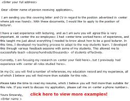 Take cues from these job application letter samples to get the word out. Lecturer Job Application Letter Examples Learnist Org
