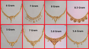 Latest Gold Necklace Designs Under 10 Grams Light Weight Short Gold Necklace Collection Youtube