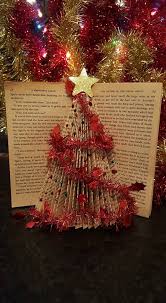 Folded Book Art Christmas Tree 24xmascrafts Advent Shell Louise Book Art Christmas Folded Book Art Book Christmas Tree