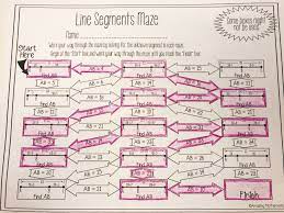 This Line Segment Maze Is The Perfect Way For High School Geometry Students To Practice Working With Geometry Worksheets Math Addition Worksheets Segmentation