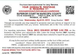 Request a date in december. Got Jury Duty In Maricopa County Here S What To Do
