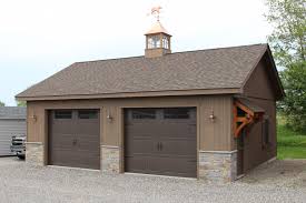 Metal roof slope is expressed by a ratio indicating the roof pitch, which notes the vertical rise of the roof (in inches) for every 12 inches the roof runs horizontally—in other words, dividing the vertical rise and its horizontal span. Roosevelt A Frame Style Single Story Garage The Barn Yard Great Country Garages