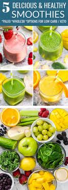 5 Healthy Smoothies Easy Breakfast Smoothies Recipes Breakfast Smoothie Recipes Easy Healthy Smoothie Recipes