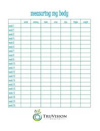 Measurement Chart For Truvision Clarrisa2007 Truvisionhealth