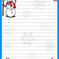 If you want to ensure clear and legible handwritten text, you must all these templates for lined papers are downloadable and printable, and they can be printed in a4 sheet for they are completely free to download and can be used to create anything that you want. Snowman Lined Christmas Stationery