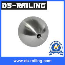 In this case, stainless steel clamps can be used for attaching glass panels to the railing system. China Stainless Steel Railing Ball Stairs Handrail Enp Cap Handrail Ball Railing System China Baluster Top End Ball Top Ball