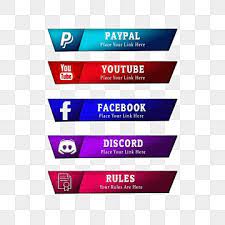Twitch Overlay Live Streaming Social Media Share Buttons Donation Stream Elements Obs Studio Png Transparent Clipart Image And Psd File For Free Download Social Icons Twitch Overlays