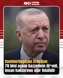 Cumhurbaşkanı Recep Tayyip Erdoğan: “İsrail'in saldırıları sonucunda Gazze,  dünyanın en büyük çocuk ve kadın mezarlığı haline gelmiştir.”  #WorldIsBiggerThan5 #Dünya5tenBüyüktür