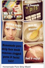 Diy Face Mask To Unclog Pores And Remove Facial Hair Homemade Pore Strips Pore Strips Health And Beauty Tips