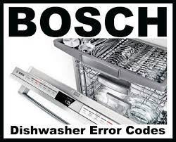 Bosch Dishwasher Error Codes How To Clear What To Check In 2020 Bosch Dishwashers Error Code Dishwasher