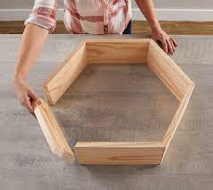 How do you make a hexagon planter out of scrap wood? Diy Hexagon Shelves Better Homes Gardens