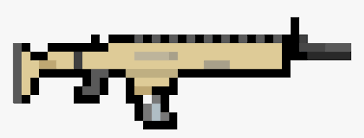 Pixel Art Fortnite Guns Hd Png Download Kindpng