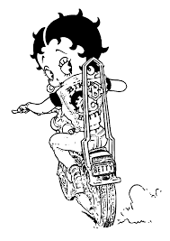 There are tons of great resources for free printable color pages online. Betty Boop Coloring Pages Biker Coloring4free Coloring4free Com