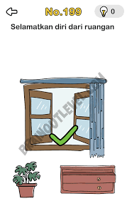 Brain out is a series of tricky brain teasers that are designed to improve memory, calculation, reaction time, attention to detail and many other important learning skills. Jawaban Brain Out Selamatkan Diri Dari Ruangan Brain Out Level