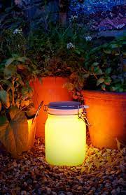 solar powered sun jar zonne energie weckpot tuin