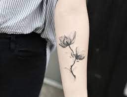 X Ray Magnolia By Dragon Magnolia Tattoo Foot Tattoos Foot Tattoos Girls