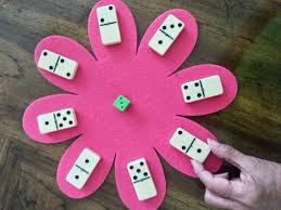 Spring Math Games With Dice And Dominos Kindergarten Math Math Addition Preschool Math