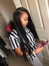 Straight Hairstyles For Black Women 100 Unprocessed Virgin Human Hair Sew In Weave Bundles With Straight Weave Hairstyles Straight Hairstyles Weave Hairstyles