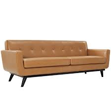 Power reclining, power adjustable headrest & usb charging ports. Modern Contemporary Leather Sofa Brown Leather Walmart Com Walmart Com