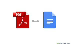 How To Convert Pdf Files Into Doc Using Google Drive Wise Tech Labs Lab Tech Google Drive Converter