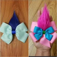 Trolls Hair Bows Trolls Hair Clips Trolls Bows Poppy Lazo Para El Pelo De Ninos Arcos Del Pelo De La Navidad Envase Para Monos