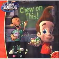 Boy genius, potter is referenced trice, once when jimmy is watching a reel of movies rapidly (where hagrid says you're a wizard, harry) and later in the filming for jimmy's movie, as jimmy plays a parody of harry, called terry bladder. Jimmy Neutron Chew On This By Angela C Santomero