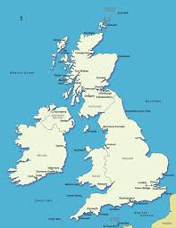En el mapa de inglaterra se puede observa que por el norte limita con escocia, al oeste con gales, al noroeste con el mar de irlanda, al suroeste con el mar celta, al este con el mar del norte y al sur con el canal de la mancha. Portos As Ilhas Britanicas