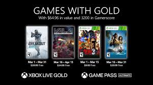 In this video i will be showing you awesome new working codes in arsenal for march 2021! New Games With Gold For March 2021 Xbox Wire