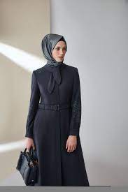 Modest New Fashion Fall Winter Zuhre Fashion Autumn Fashion High Neck Dress