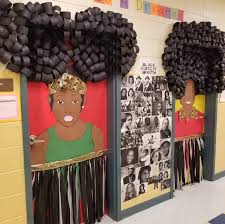 Famous faces art project that all students can participate in. 10 Cool Classroom Decor Ideas To Honor Black History Month Black History Month Decorations