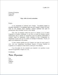 Candidature spontanée pour le poste de (nom du poste). Lettre De Motivation Mecanicien Docutexte
