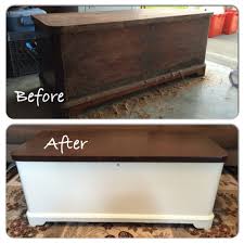 Refinished This Old Cedar Chest Used As A Coffee Table And Storage For My Photo Albums And Board Games Painted Cedar Chest Cedar Chest Redo Cedar Chest