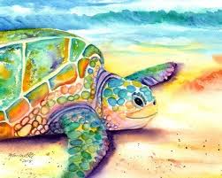 Ich Liebe Es Demonstriert Die Regenbogen Schildkrote Technik In Meinem Aquarell Unterricht Die Honu Ist Eines Meine Turtle Art Sea Turtle Art Turtle Painting
