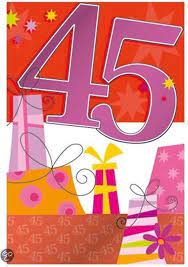 Bol Com Verjaardagskaart 45 Jaar