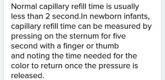 Is capillary refill time a vital sign? Test Done To Check The Capillary Refilling Time Is Brainly In