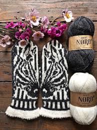 Maybe you would like to learn more about one of these? Knit A Pair Of Zebra Life Mittens Designed By Lotta Lundin Knitting Striped Mittens Knit Picks