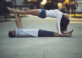 We Re Stuck Yoga Poses For Two Couples Yoga Poses Yoga Challenge Poses