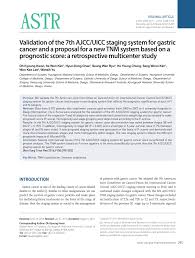 pdf validation of the 7th ajcc uicc staging system for