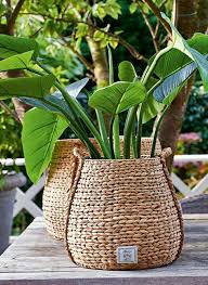 Comment Fabriquer Un Panier Cache Pot Par Mon Magasin General Panier Cache Pot Decoration Plante Plantes De Decor De Maison