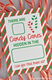 Candy Cane Hide Seek Game Christmas Party Activities School Christmas Party Christmas Activities For Kids