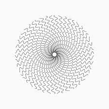 spiral waves absract art generative art optical illusions